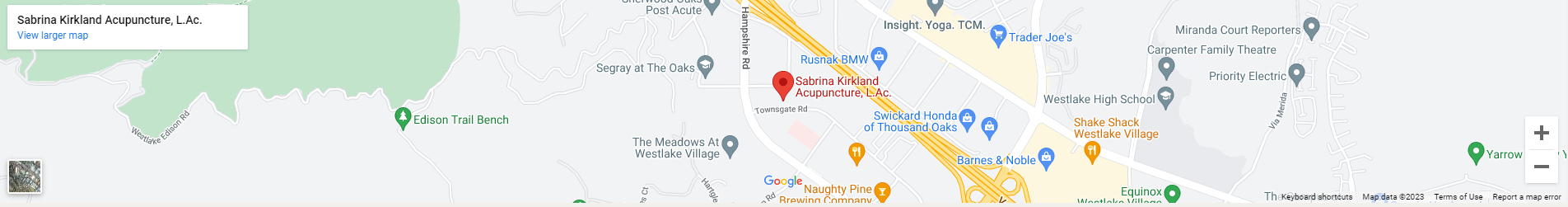 Sabrina Kirkland Acupuncture Desktop map