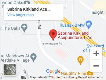 Sabrina Kirkland Acupuncture Mobile map